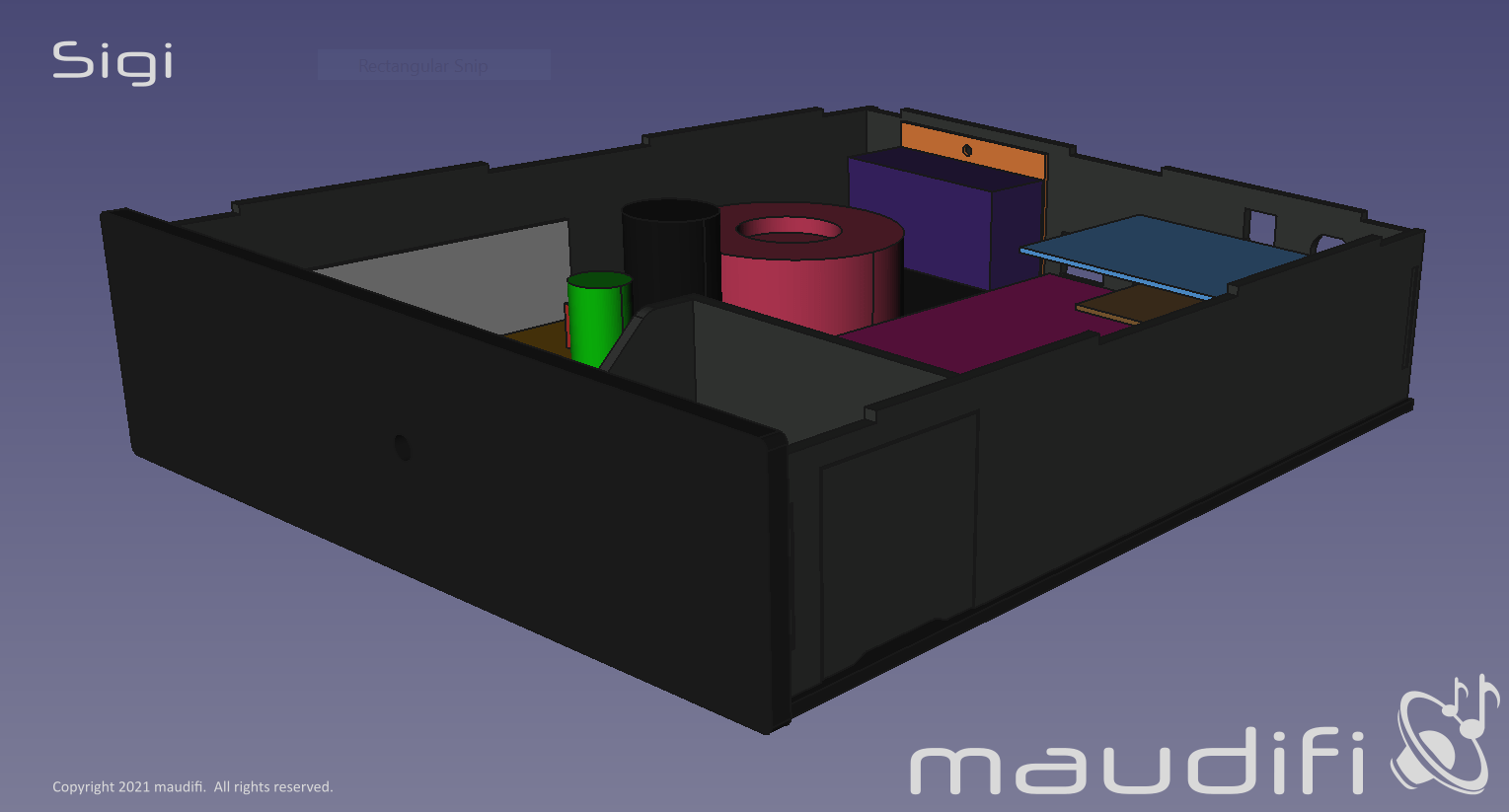 maudifi Sigi prototype 3D model (lid off)