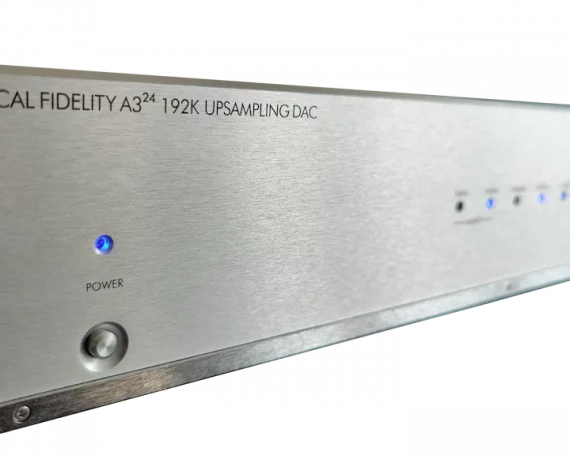 maudifi Stage 2 Musical Fidelity A3.24 DAC front angled view - transparent background